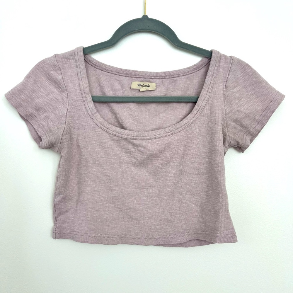 Light purple round neck
